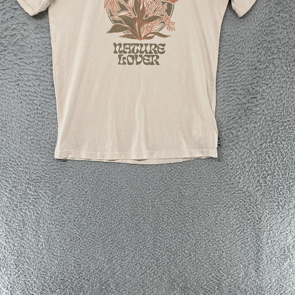 Mountain Hardwear T-Shirt Womens Small Beige Nature Lover Floral Graphic Tee - Picture 2 of 13